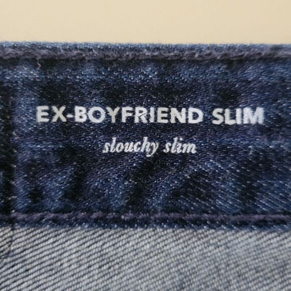 AG Adriano Goldschmied Ex-Boyfriend Slouchy Slim Blue Denim Jeans - Picture 11 of 16